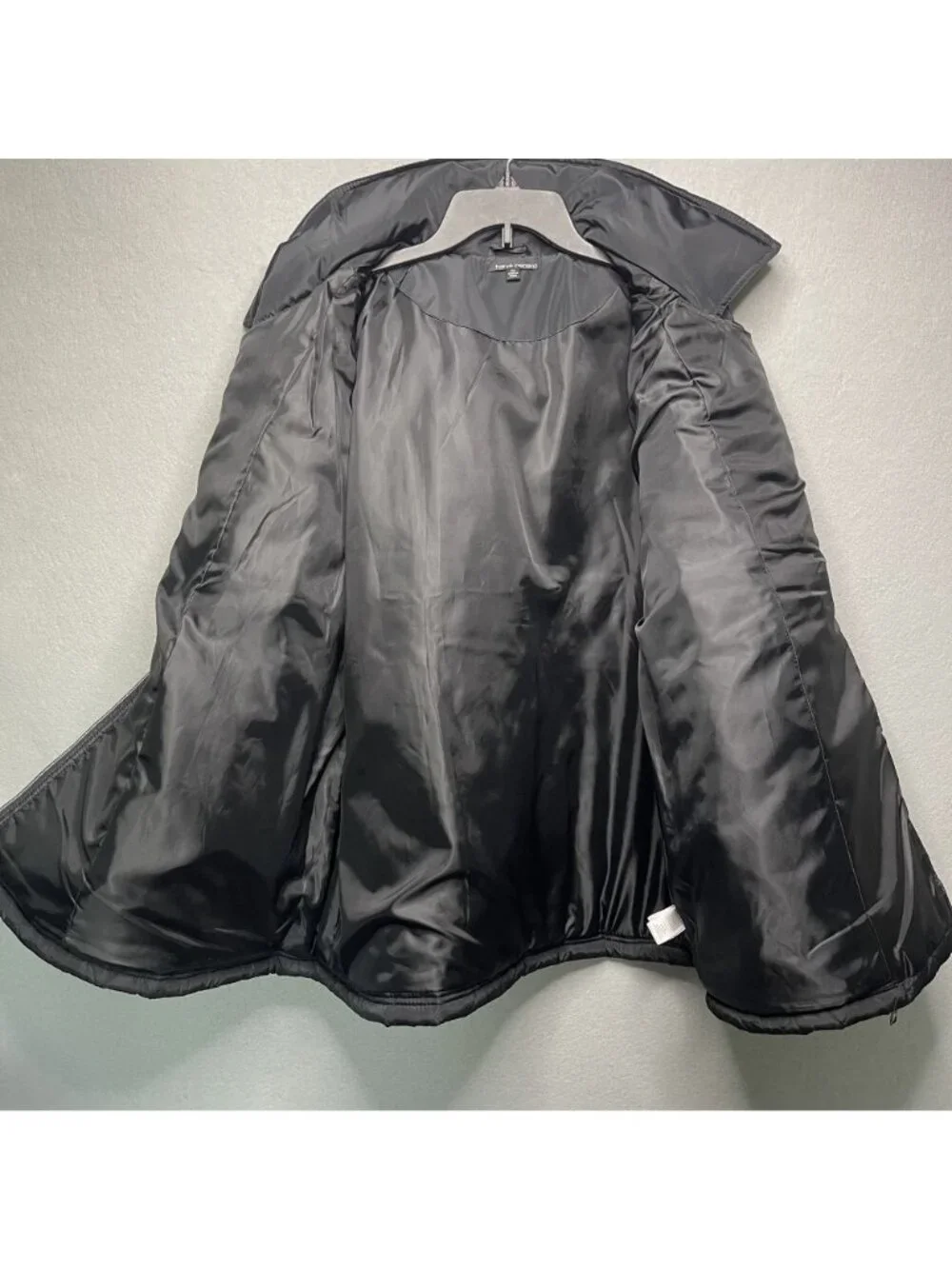 Harve Benard Quilted Black Jacket Coat Women 2X Double-Breasted Lightweight - Picture 5 of 8